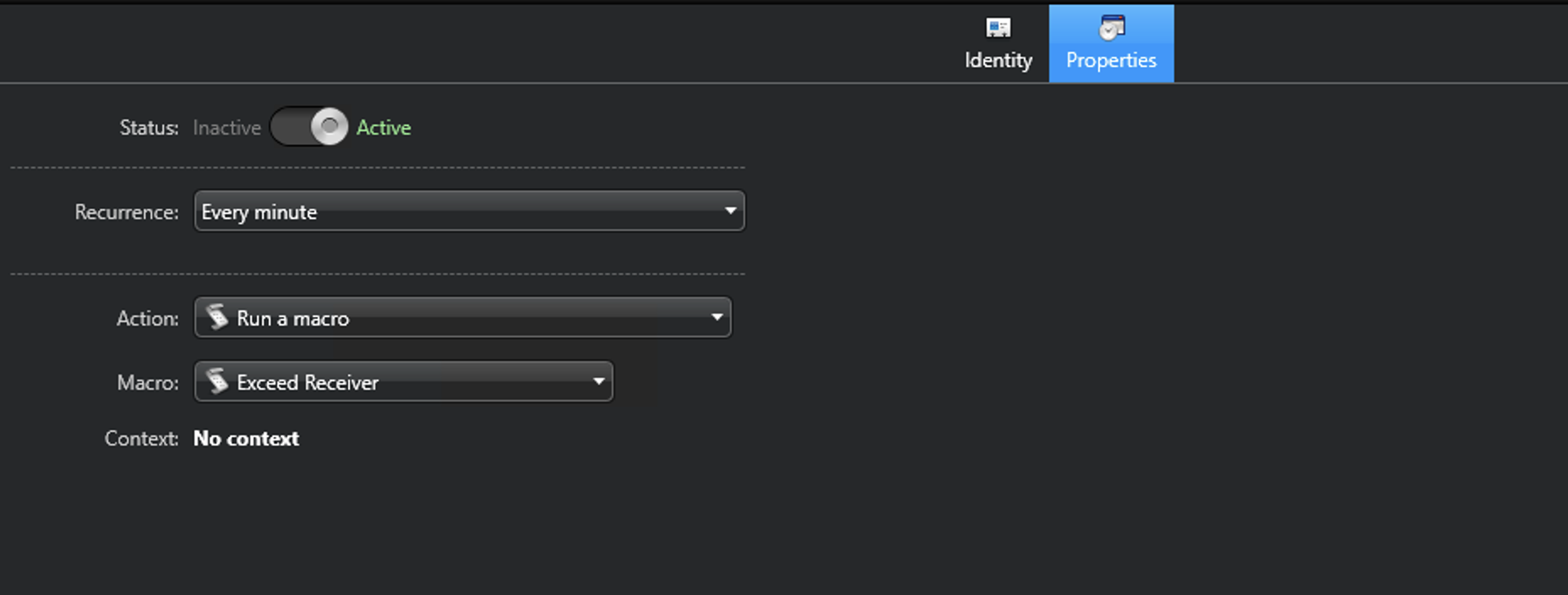 Scheduled task in Genetec